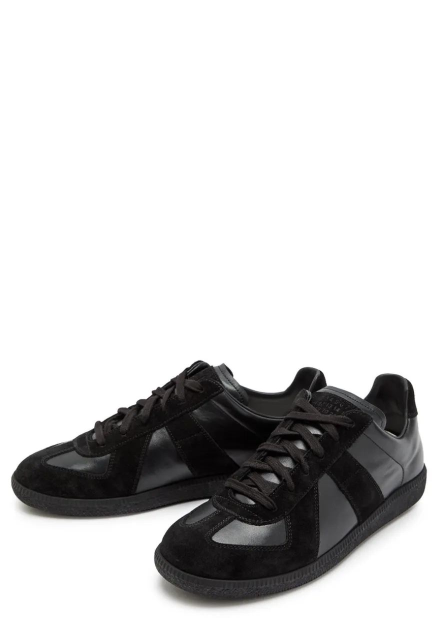 Replica panelled leather sneakers