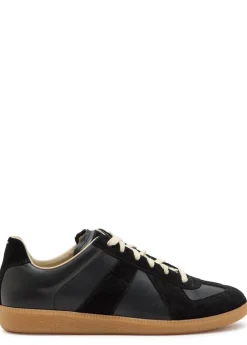 Replica panelled leather sneakers