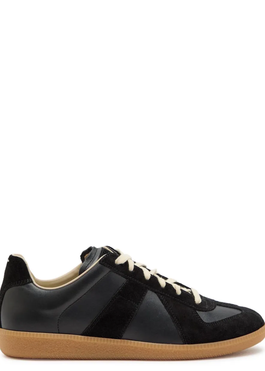 Replica panelled leather sneakers
