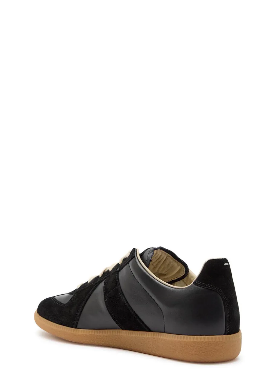 Replica panelled leather sneakers