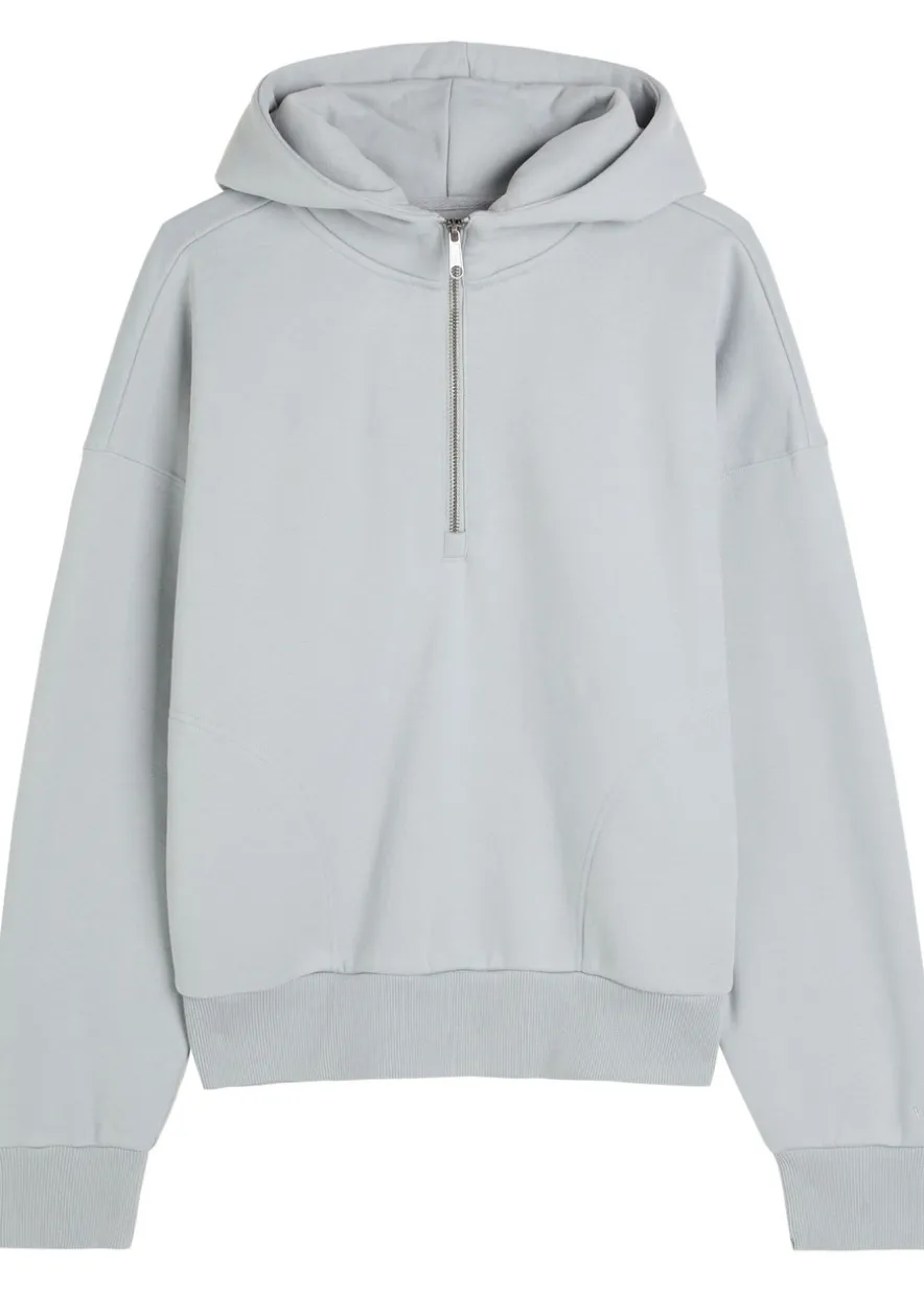 Restore hooded cotton-blend sweatshirt