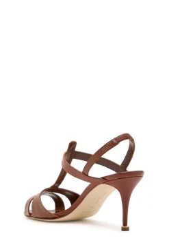 Retauxlo 70 lizard-effect leather slingback pumps