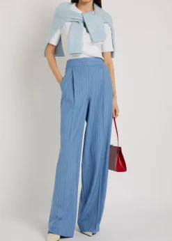 Reubian ribbed stretch-cotton top