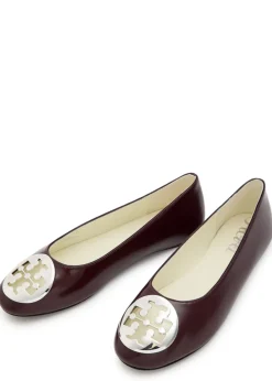 Reva glossed leather ballet flats