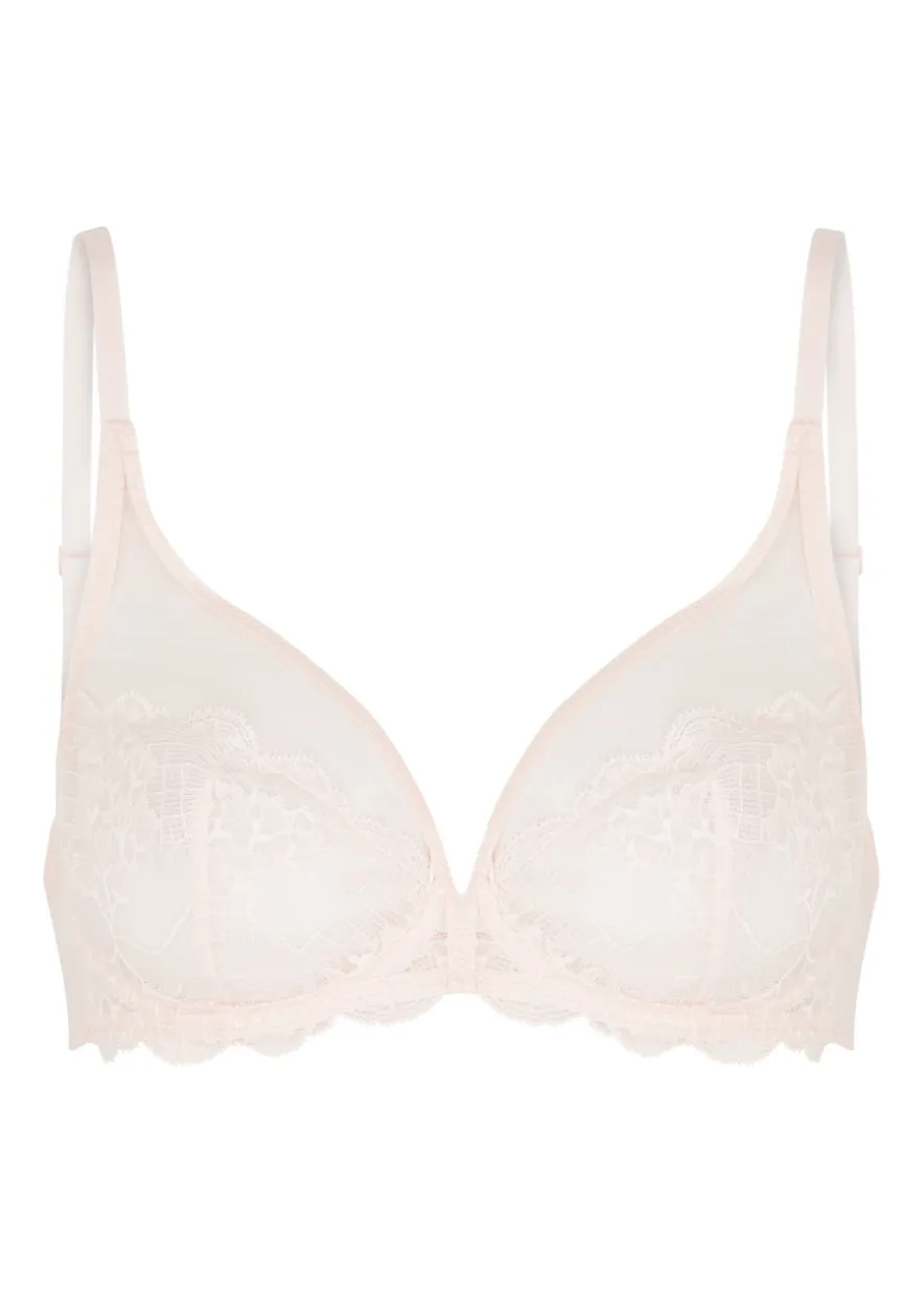 Reve lace underwired plunge bra
