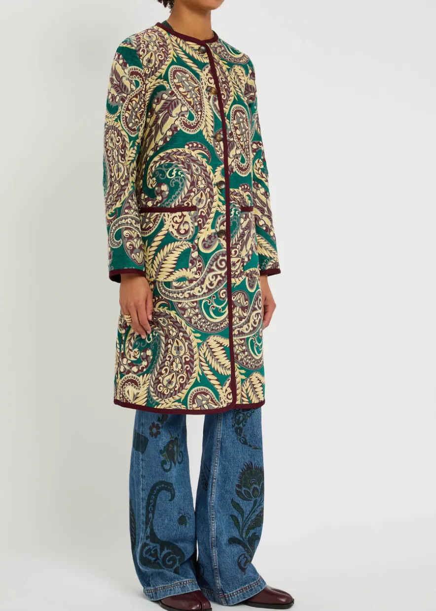 Reversible jacquard jacket