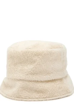 Reversible logo fleece and shell bucket hat