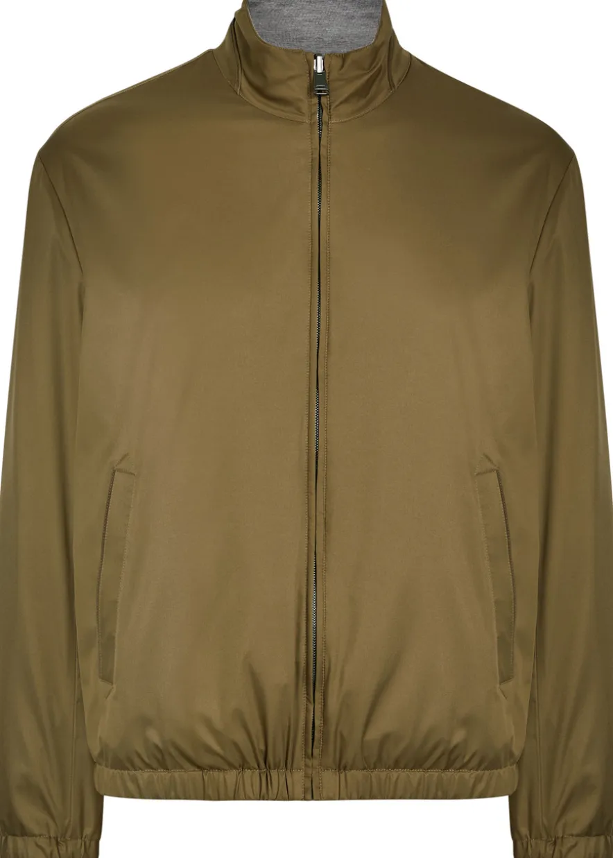 Reversible woven jacket