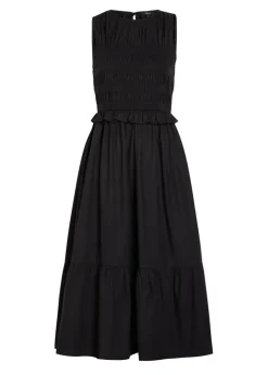 Rialto smocked cotton midi dress