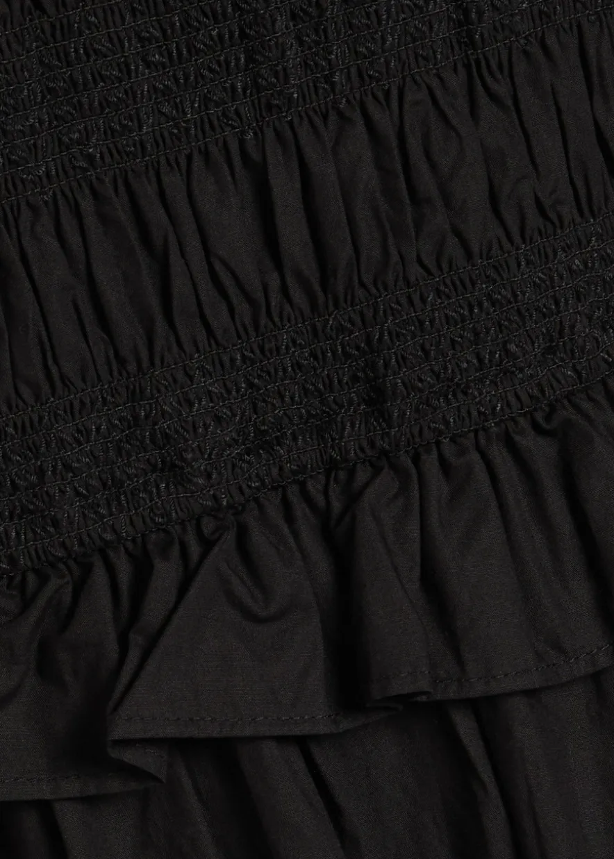 Rialto smocked cotton midi dress
