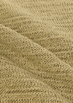 Rian knit cotton-blend polo top