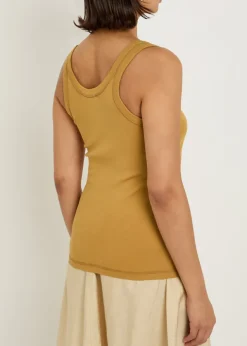 Ribbed cotton tank top