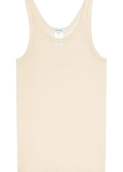 Ribbed fine-knit top