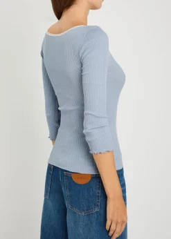 Ribbed-knit cotton cardigan