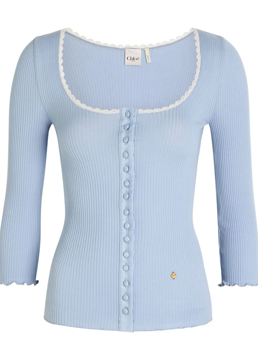 Ribbed-knit cotton cardigan