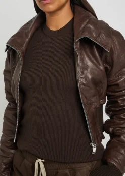 Ribbed-knit wool tank