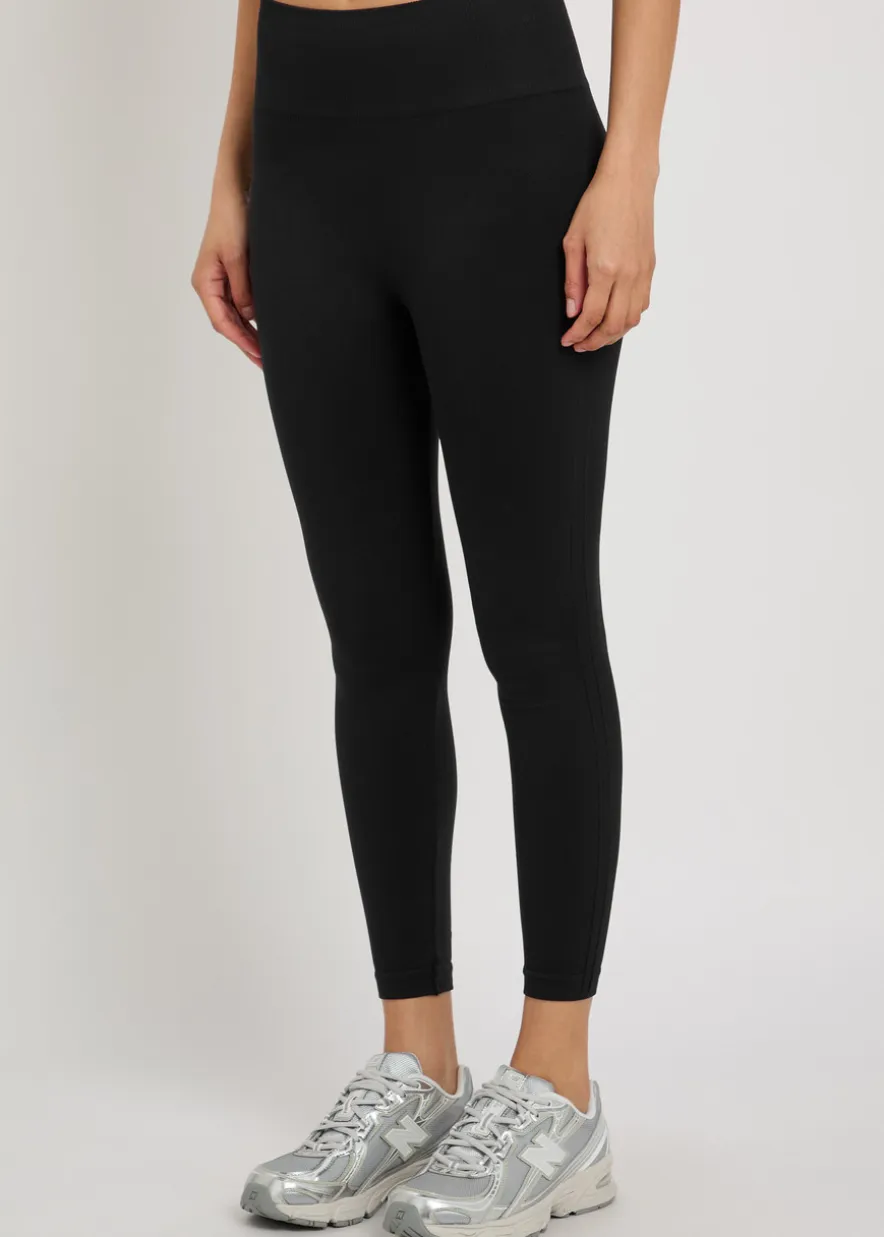 Ribbed sculpting knit cropped leggings
