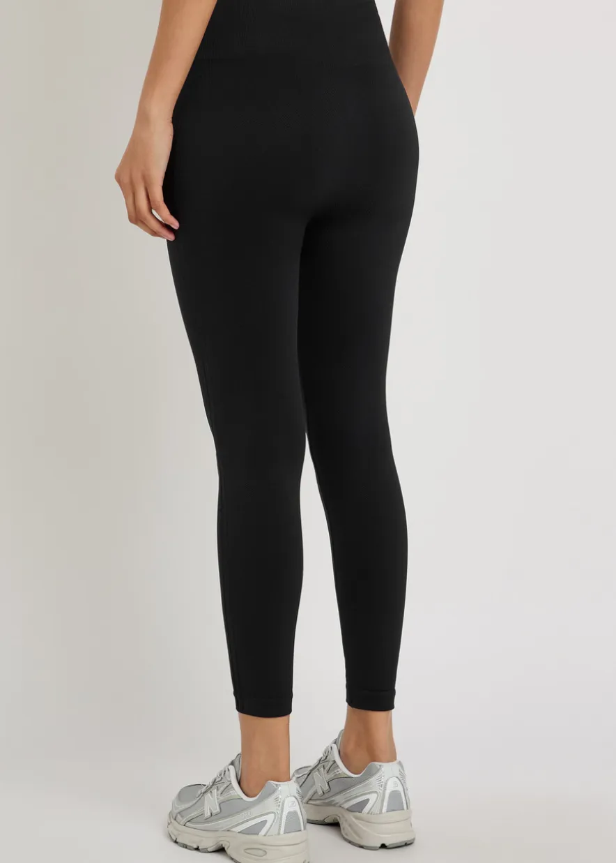 Ribbed sculpting knit cropped leggings
