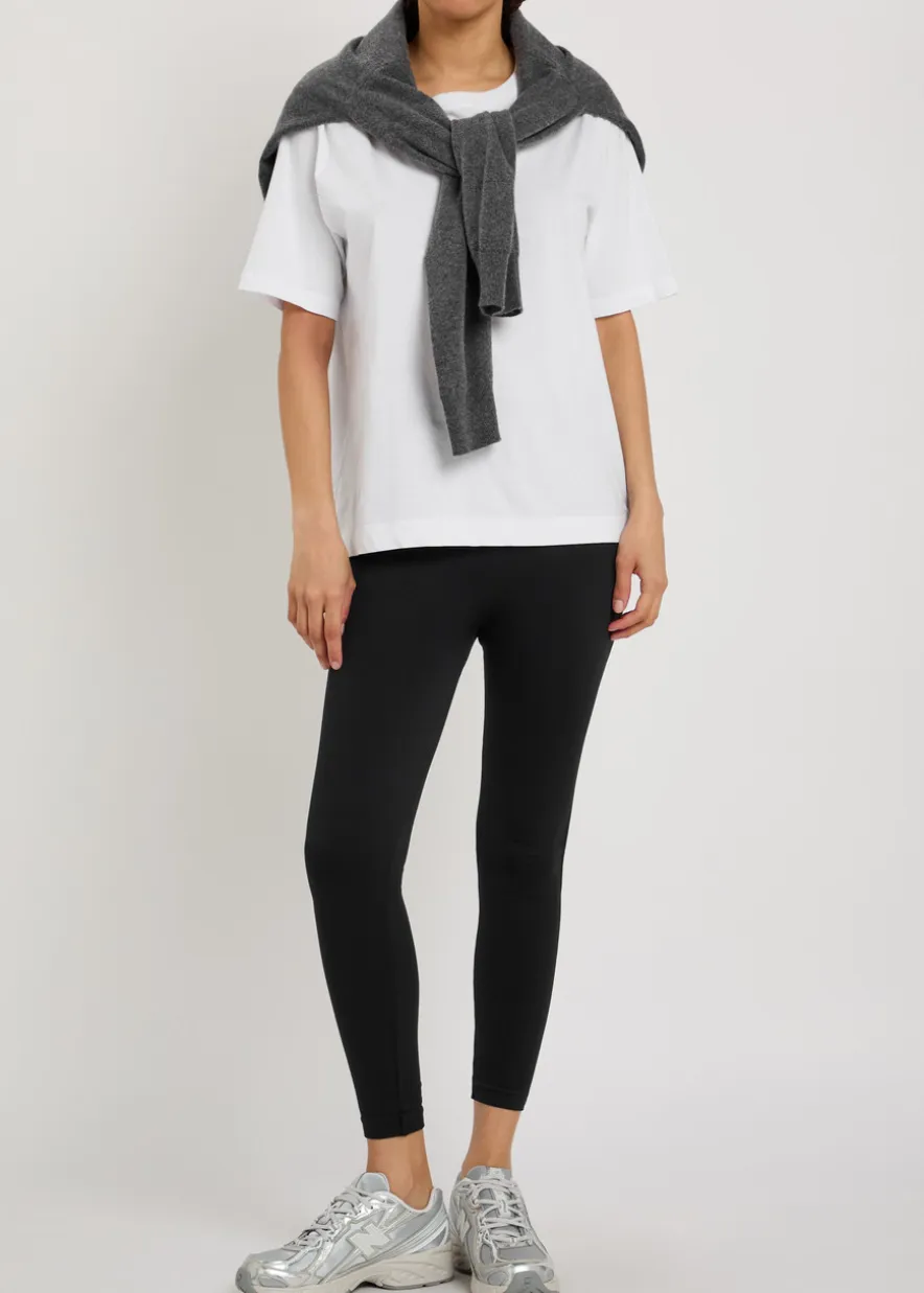 Ribbed sculpting knit cropped leggings