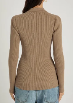 Ribbed stretch-cotton shirt