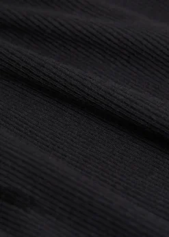 Ribbed stretch-cotton tank