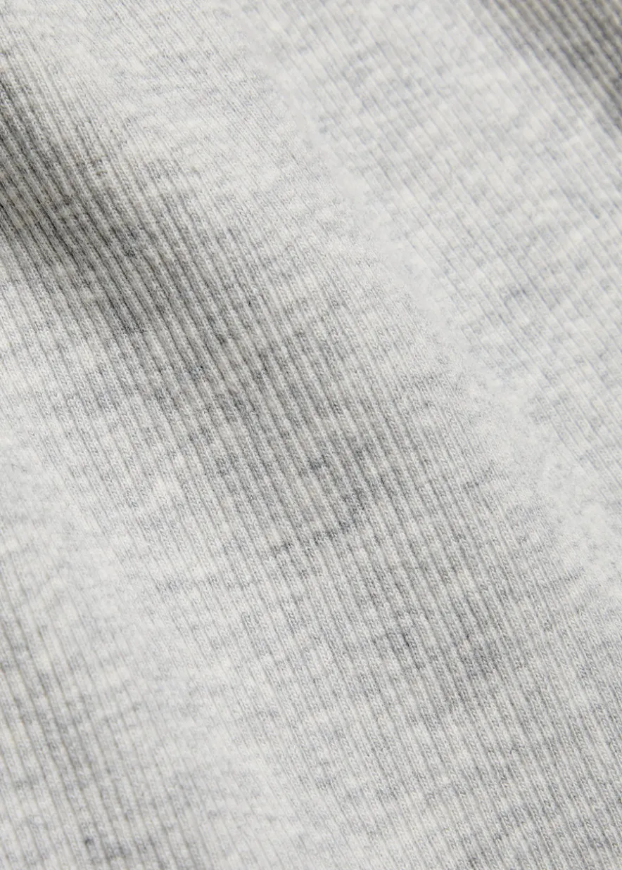 Ribbed stretch-cotton tank