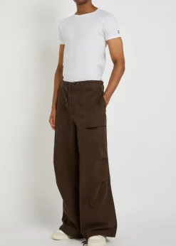 Ribbed stretch-cotton T-shirt