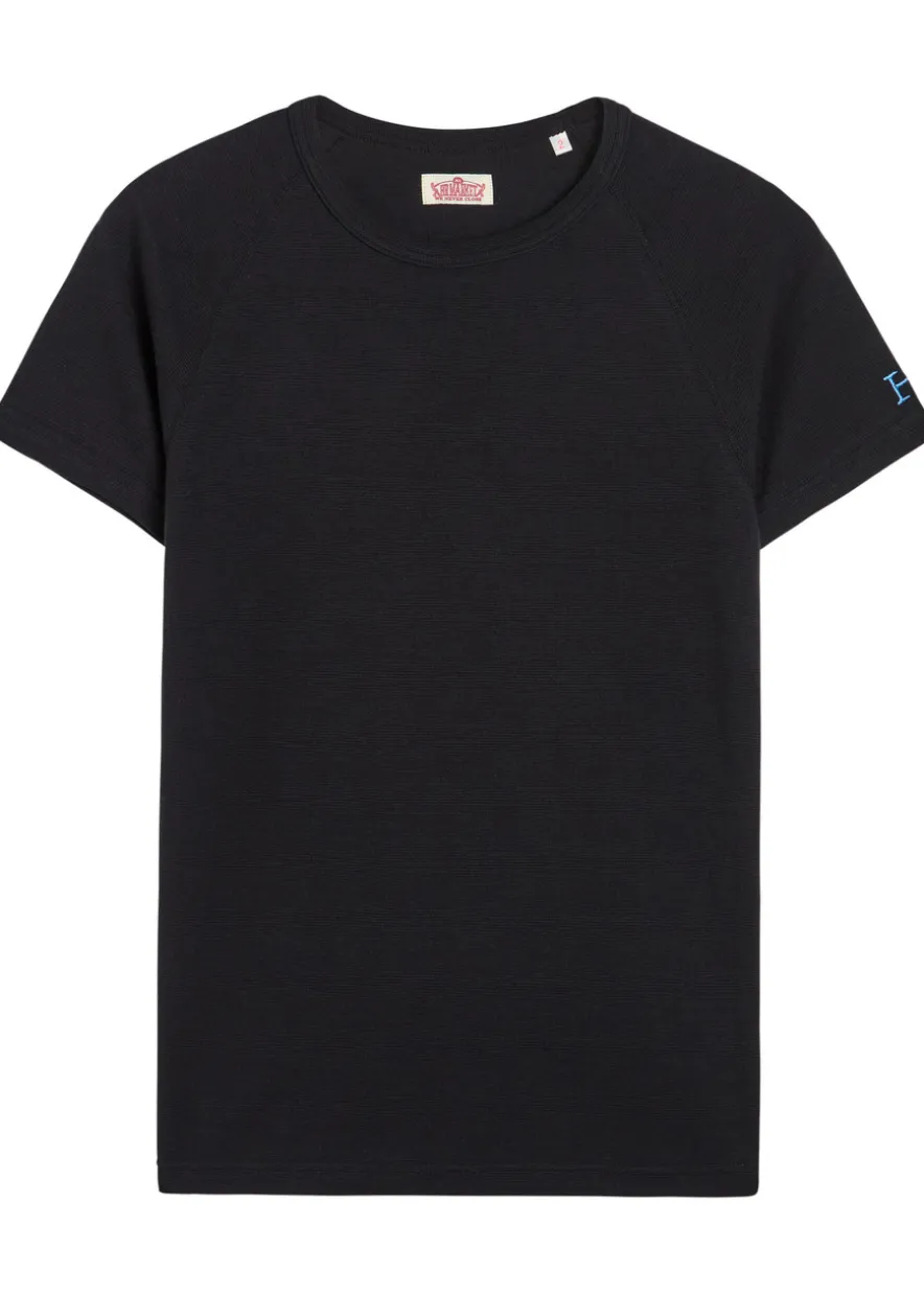 Ribbed stretch-cotton T-shirt