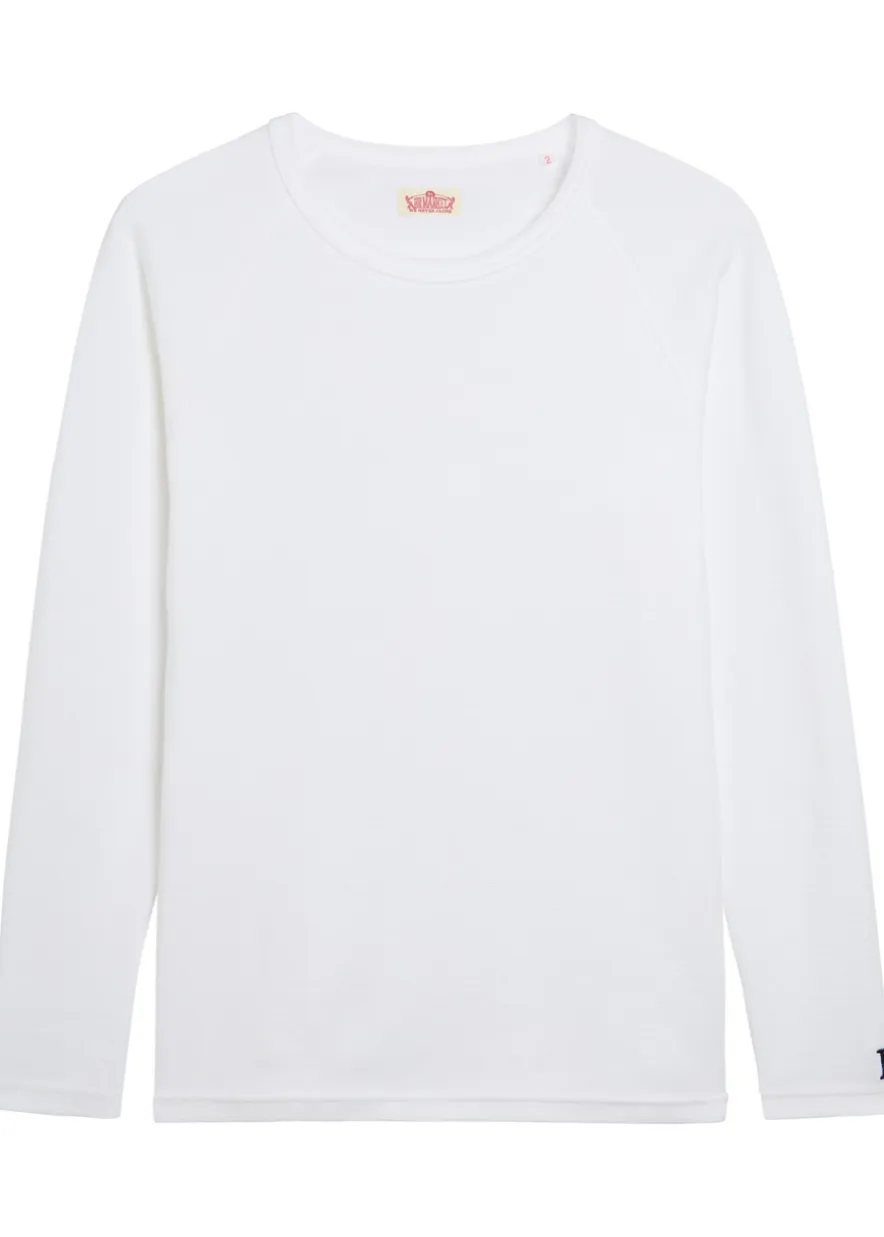 Ribbed stretch-cotton T-shirt