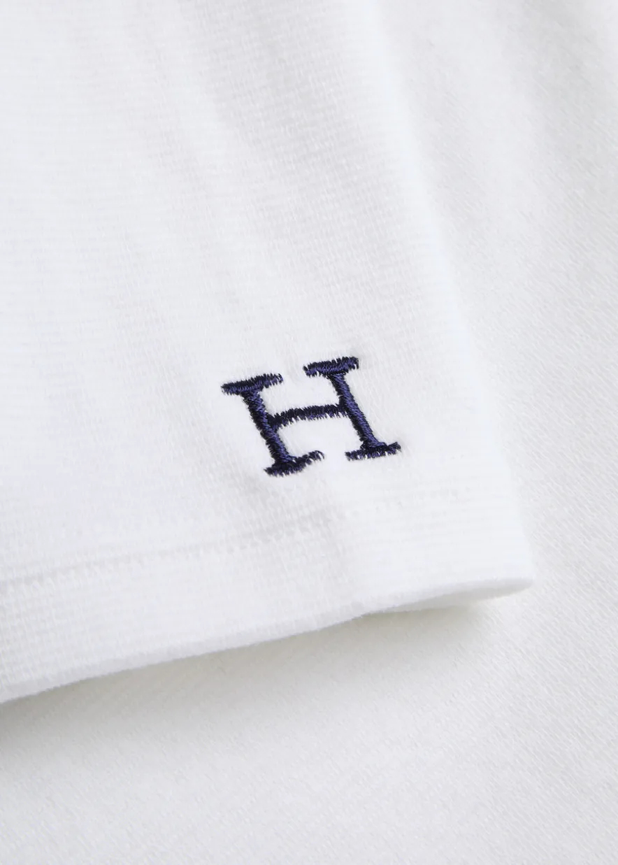 Ribbed stretch-cotton T-shirt