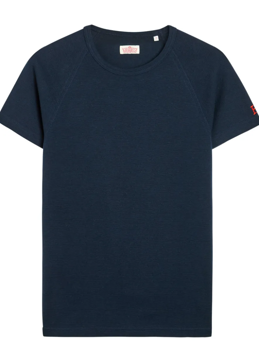 Ribbed stretch-cotton T-shirt