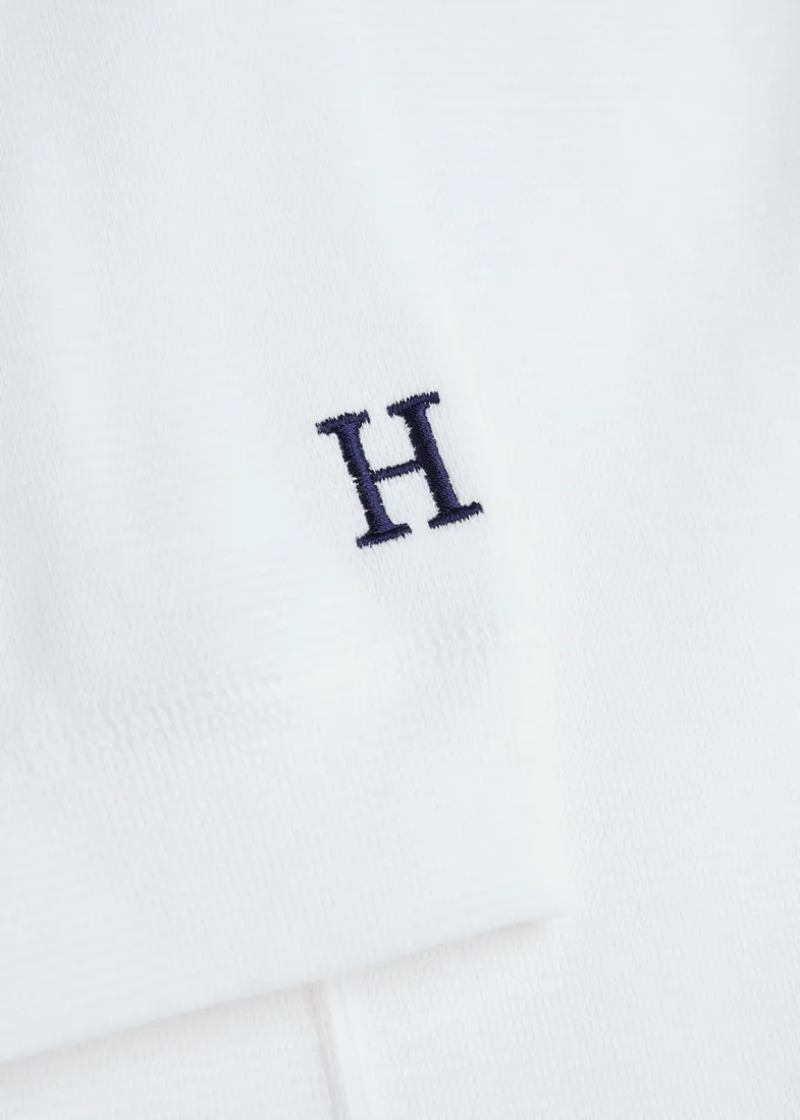 Ribbed stretch-cotton T-shirt