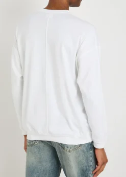 Ribbed stretch-cotton T-shirt