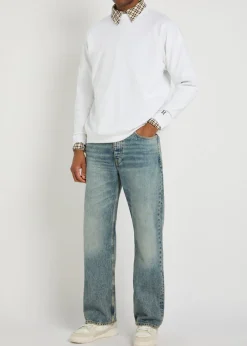 Ribbed stretch-cotton T-shirt