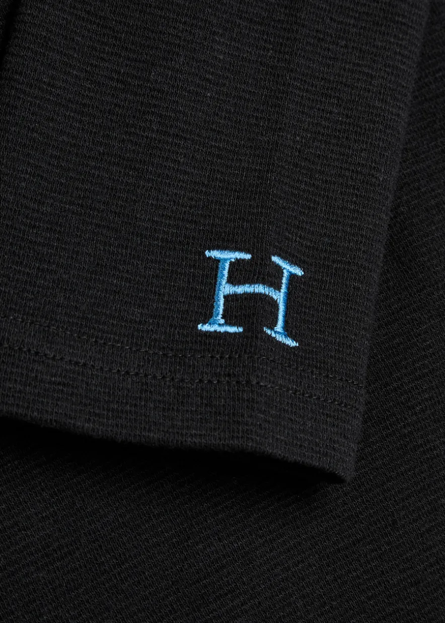 Ribbed stretch-cotton T-shirt