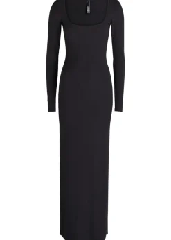 Ribbed stretch-modal maxi dress