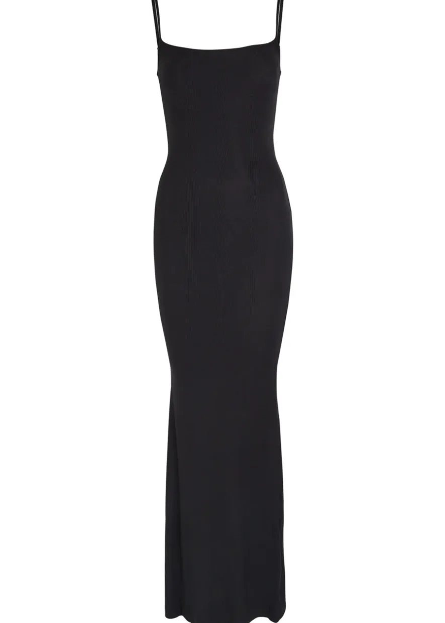 Ribbed stretch-modal maxi dress