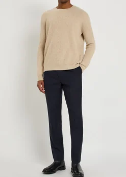 Ribbed wool and cashmere-blend jumper