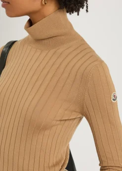 Ribbed wool and cashmere-blend top