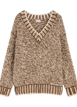 Ribbed wool-blend jumper