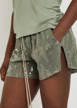 Ricamati embellished stretch-tulle shorts
