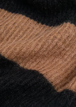 Ricetta striped open-knit jumper