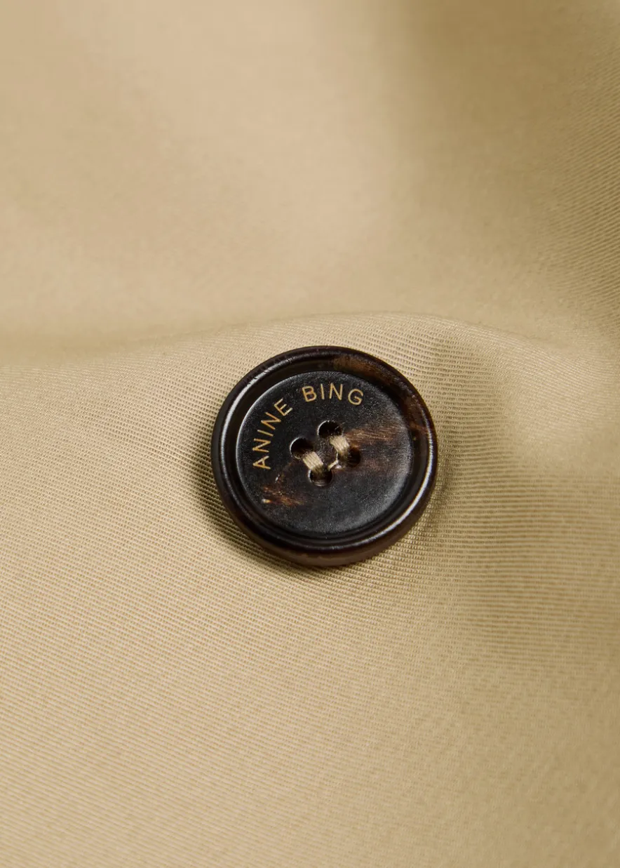 Rickie double-breasted stretch-cotton trench coat