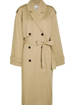Rickie double-breasted stretch-cotton trench coat