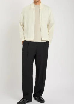 Rider checked-weave cotton overshirt