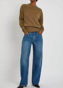Rider straight-leg denim jeans