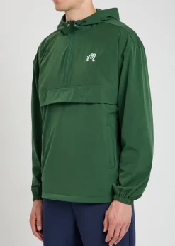 Ridge logo hooded stretch-shell anorak jacket