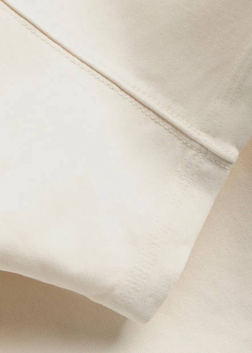 Rift cropped cotton-blend T-shirt