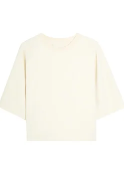 Rift cropped cotton-blend T-shirt