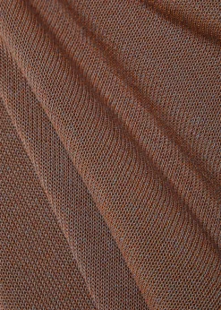 Rigid rolled-trim cotton-blend jumper